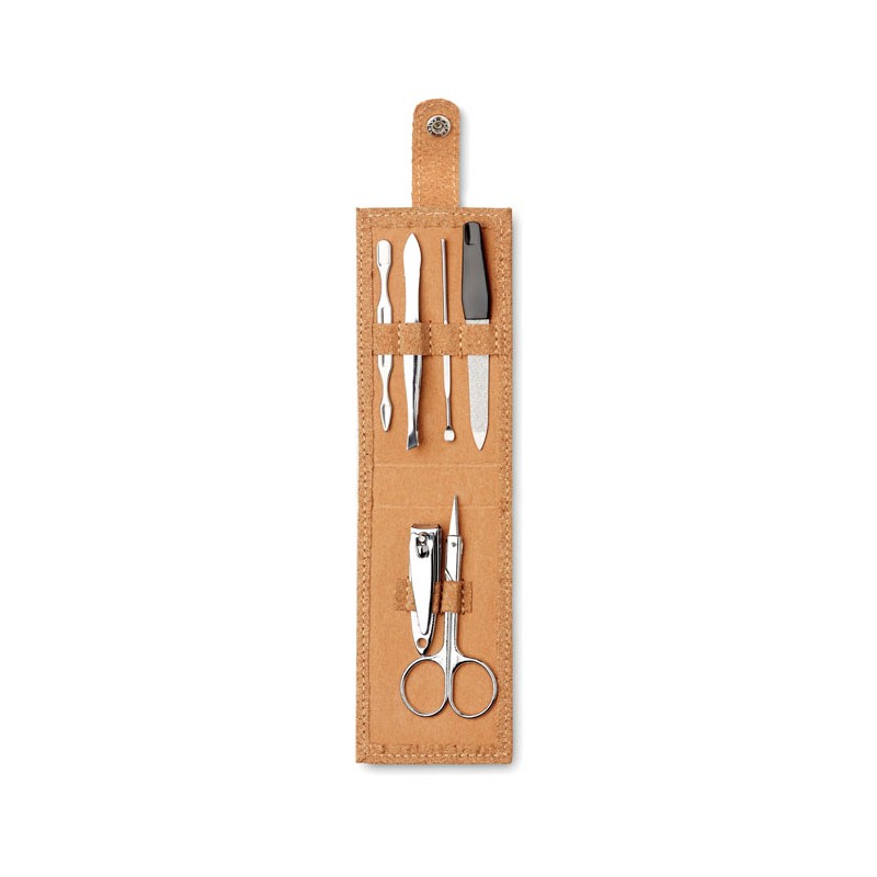 Set manicure con custodia in sughero